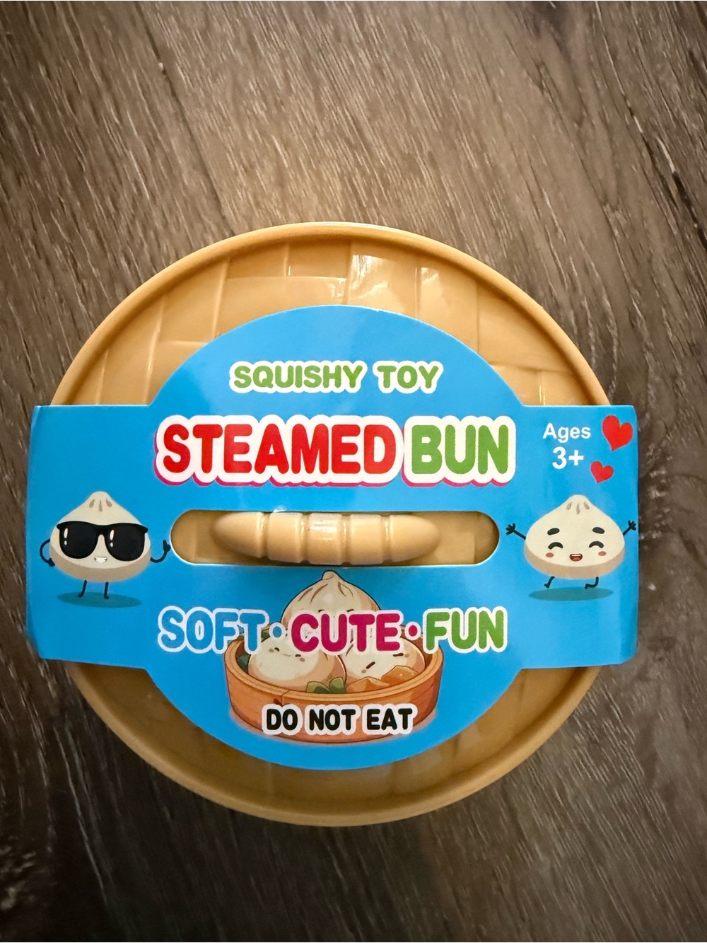 Red glitter! Steamed Bun Squishy Toy - Red Glitter